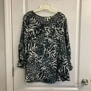 Animal Print Blouse by Cato